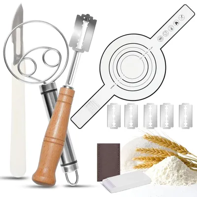 Productafbeelding van 4-delige Set Bakkersmessen voor Brooddeeg