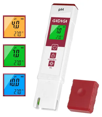 pH-Meter digital mit Farbdisplay, ATC, für Wasser, Pool, Aquarium