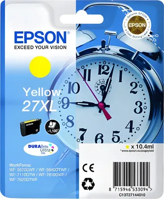 Produktbild von Epson DURABrite Ultra Ink 27 XL Tintenpatrone yellow      T 2714