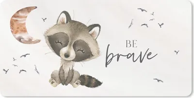Produktbild von MuchoWow® Mauspad Mousepad Aquarell - Sei mutig - Zitate - Kinder - Jungen - Mädchen 60x30 cm - Mousepads - Maus Mat - Pad - Mausunterlage - Nachhaltig