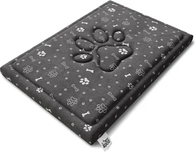 Produktbild von FIFI Hundebett 70x100x5 cm Hundekissen Hundesofa Hundematte Katzenbett Rutschfest Waschbar wasserfest Grau/Silber