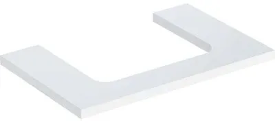 Produktbild von Geberit ONE Waschtischplatte, Ausschnitt mittig, für Aufsatzwaschtisch, 75x3x47cm, 505.282.00.1