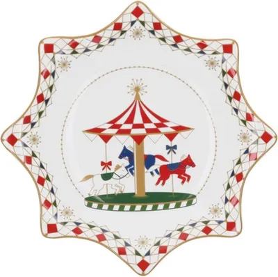 Obrázek produktu pro Rose&Tulipani Xmas Carousel talíř 20 cm R14620021M