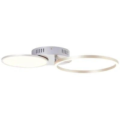 Produktbild von BRILLIANT Deckenleuchte 55x30cm Virtus silber IP20  20 Watt dimmbar LED integriert