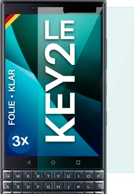 Produktbild von moex® 3x Schutzfolie kompatibel mit BlackBerry KEY2 LE - Displayschutzfolie dünn Folie, Klar