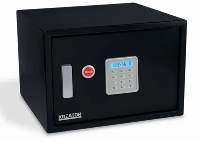 Produktbild von Elektronischer Tresor 43,8x40x30 LCD und 5mm Türstärke - 27 Liter