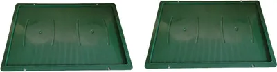 Produktbild von 2 Stück Deckel für Gemüsekiste, Eurofleischerkiste, Stapelbox E1 E2 E3 grün (2xDeckel grün)
