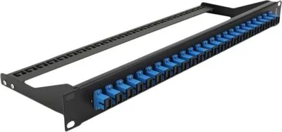 Produktbild von DELOCK 19" LWL Patchpanel 24 Port SC Simplex blau