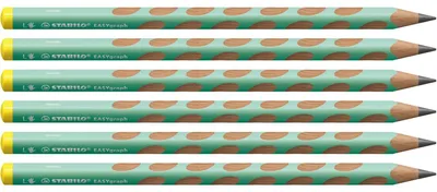 Immagine prodotto di STABILO 321/15-HB-6 Matite per mancini EASYgraph HB verde pastello, 6 pz.
