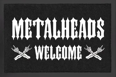 Produktbild von Fußmatte Metalheads Welcome - Fußmatten