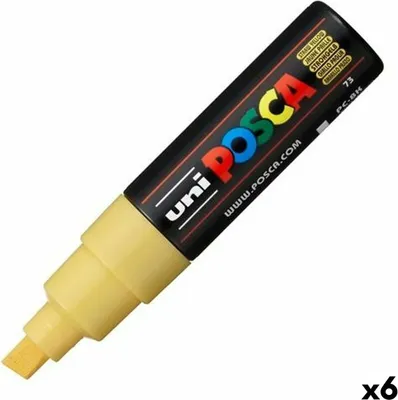 Obrázok produktu pre Plstené perá POSCA PC-8K žlté 6 kusov
