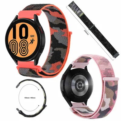 Image de Pour Samsung Galaxy Watch 6, 5, 4, Normal, Pro, Classic, toutes tailles, plastique / nylon
