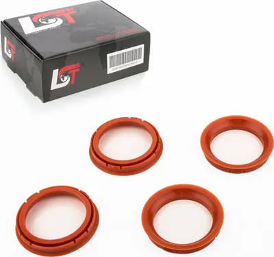 Produktbild von 4x Zentrierringe Rot Alufelgen Ø 73,0 mm - Ø 57,1 mm für AUDI PORSCHE