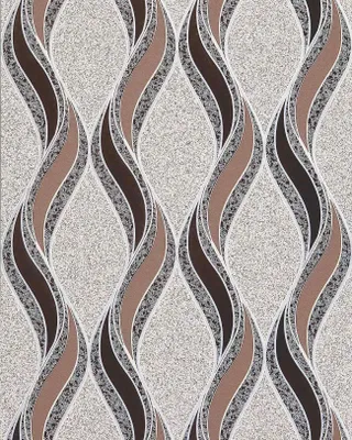 Produktbild von EDEM 1025-13 Tapete geschwungene Linien Ornamente beige braun silber | 5,33 m2