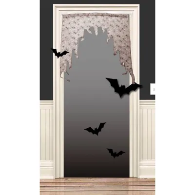 Produktbild von Türdeko Spinnennetz Halloween 90 x 95 cm