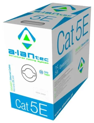 Immagine prodotto di Cavo di rete A-LAN KIU5PVC305 Grigio 305 m Cat5e U/UTP (UTP)
