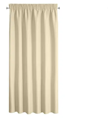 Zdjęcie produktu dla Eurofirany 485057, Przezroczysty, Beżowy, Monochromatyczny, Poliester, Wiszący hak, 140 g/m²