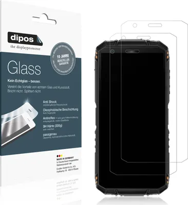 Immagine prodotto di 2x Pellicola Protettiva per Doogee Mini Outdoor 3 Ultra Protezione opaco Vetro Flessibile 9H dipos