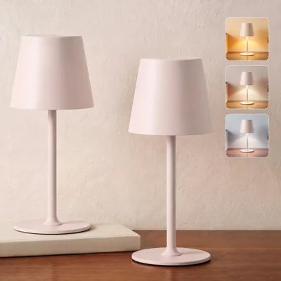 Obrázok produktu pre UPXNBOR LED stolná lampa, bezdrôtová, sada 2 kusov, vhodná na vnútorné aj vonkajšie použitie