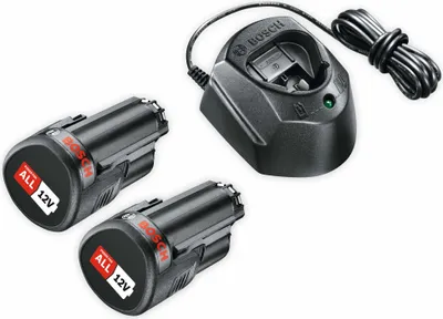 Immagine prodotto di BOSCH Home & Garden 1600A01L3E BOSCH Home & Garden Werkzeugakkus mit Ladegerät Starter-Set 12V Li-Ion 2x 1,5 Ah