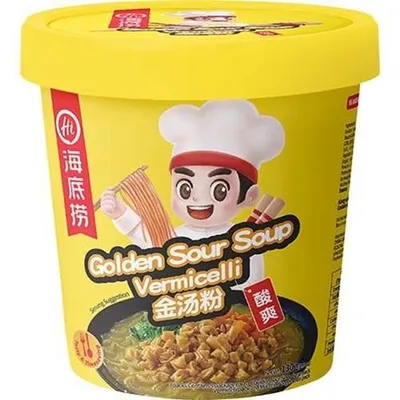 Produktbild von HAIDILAO Golden Sour Soup Vermicelli Bowl 130g