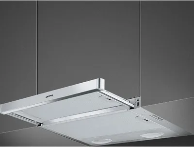Produktbild von Smeg KSET61E2 Dunstabzugshaube 315 m³/h Halb eingebaut (Pullout) Silber D