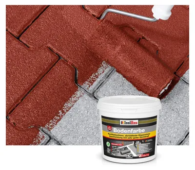 Produktbild von Isolbau Bodenfarbe Rustikalrot 7 kg Betonfarbe Bodenbeschichtung wasserfest