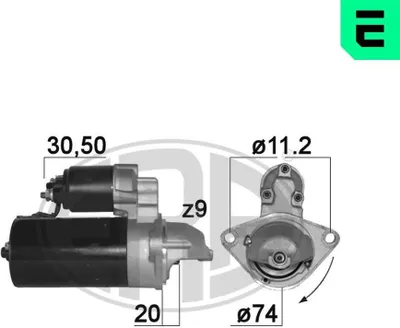Zdjęcie produktu dla ERA 220888A Silnik rozrusznika 2kW 12V