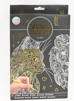 Produktbild von Kreatives Kratzkunst-Set für die Bastelgruppe