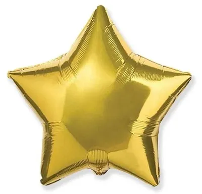 Produktbild von Folienballon, 45 cm. Goldener Stern