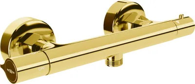 Produktbild von Mexen Slim Thermostat-Duschmischer, Gold - 77105-50