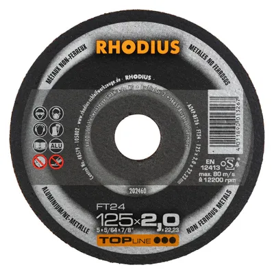 Produktbild von Rhodius Trennscheibe FT 24 125x2,5x22,23mm Aluminium Topline - 202460