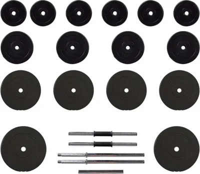 Immagine prodotto di vidaXL Bilanciere e manubrio con pesi da 60 kg