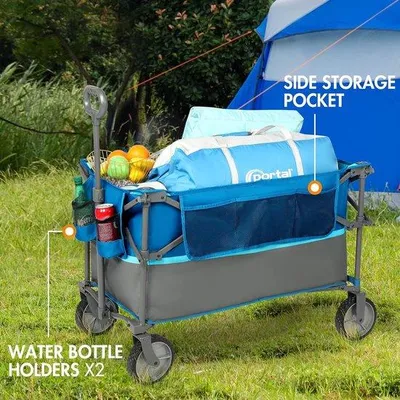 Produktbild von Handwagen mit Frontreifensystem, bis 100 kg Tragkraft, 100 kg maximale Tragfähigkeit.
