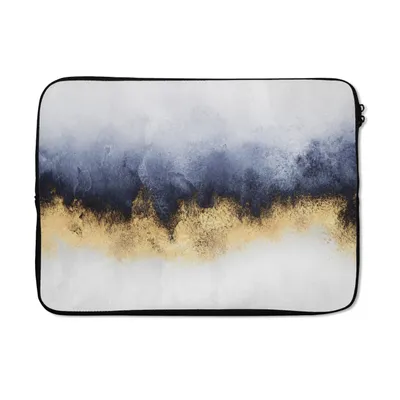 Produktbild von MuchoWow® Laptop Hülle 13 Zoll Abstrakt - Gold - Luxus Laptoptasche - Laptophülle - Sleeve - Rundumschutz