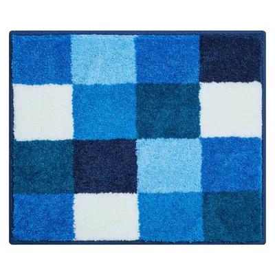 Produktbild von WC-Vorleger Badteppich Grund Bona 50 x 60 cm blau