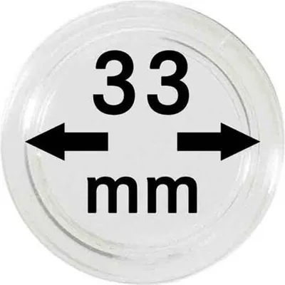 Produktbild von Lindner 2251033 Münzkapseln 33 mm-100er Pack