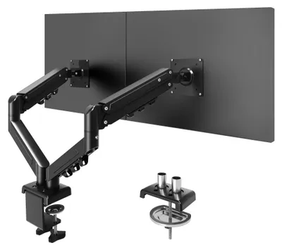 Produktbild von FLEXISPOT Monitor Halterung 2 Monitore 17–32 Zoll, 2–9 kg pro Arm, Schwarz