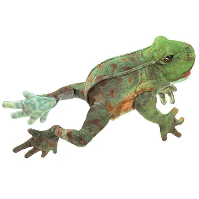 Produktbild von Folkmanis Handpuppe Hüpfender Frosch 3082