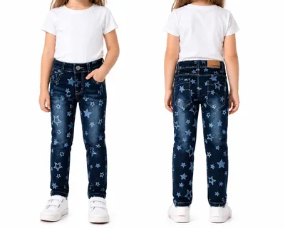 Produktbild von Blue Seven Mädchen Jeans mit Sternen Blau Gr.98