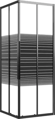 Obrázok produktu pre vidaXL Sprchový kút s lištami ESG 80x80x180 cm čierny