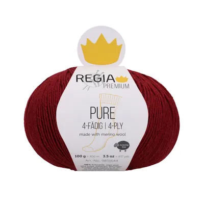 Obrázek produktu pro Regia Premium Pure 00033 Burgundy Pletací příze