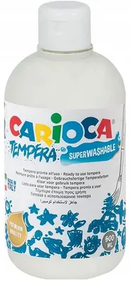 Produktbild von Carioca Schulmalfarbe Tempera 500 ml Weiß