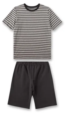 Produktbild von Sanetta Jungen-Schlafanzug kurz schwarz gestreift 128