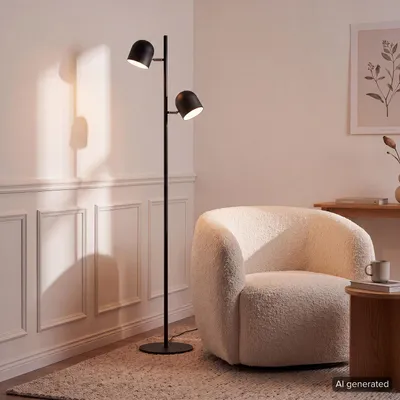 Produktbild von home24 LED-Stehleuchte - 2-flammig