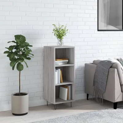 Produktbild von [Home] Sideboard Grau Sonoma 34,5x32,5x90 cm Holzwerkstoff , Neue Mode 2024 im häuslichen Leben