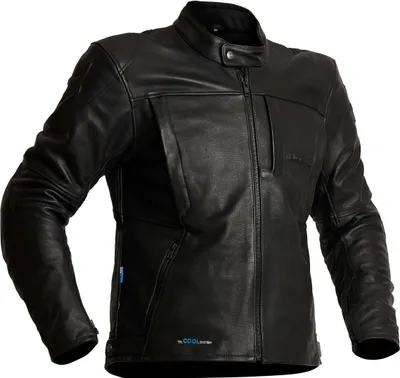Produktbild von Halvarssons Racken wasserdichte Motorrad Lederjacke, schwarz, 52