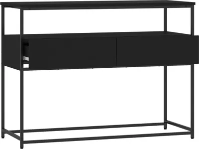 Produktbild von vidaXL Konsolentisch Schwarz 100x40x75 cm Holzwerkstoff