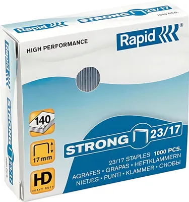 Produktbild von Rapid 24869900, 23/10, 1 cm, 23/10, Galvanisiertes Metall, Metallisch, 56 mm
