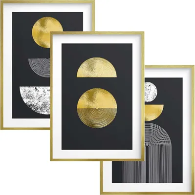 Image de Affiches modernes or Tableaux muraux Décoration murale pour salon chambre à coucher
